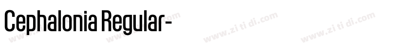 Cephalonia Regular字体转换